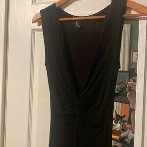 black maxi dress small - fitted and comfortable F21